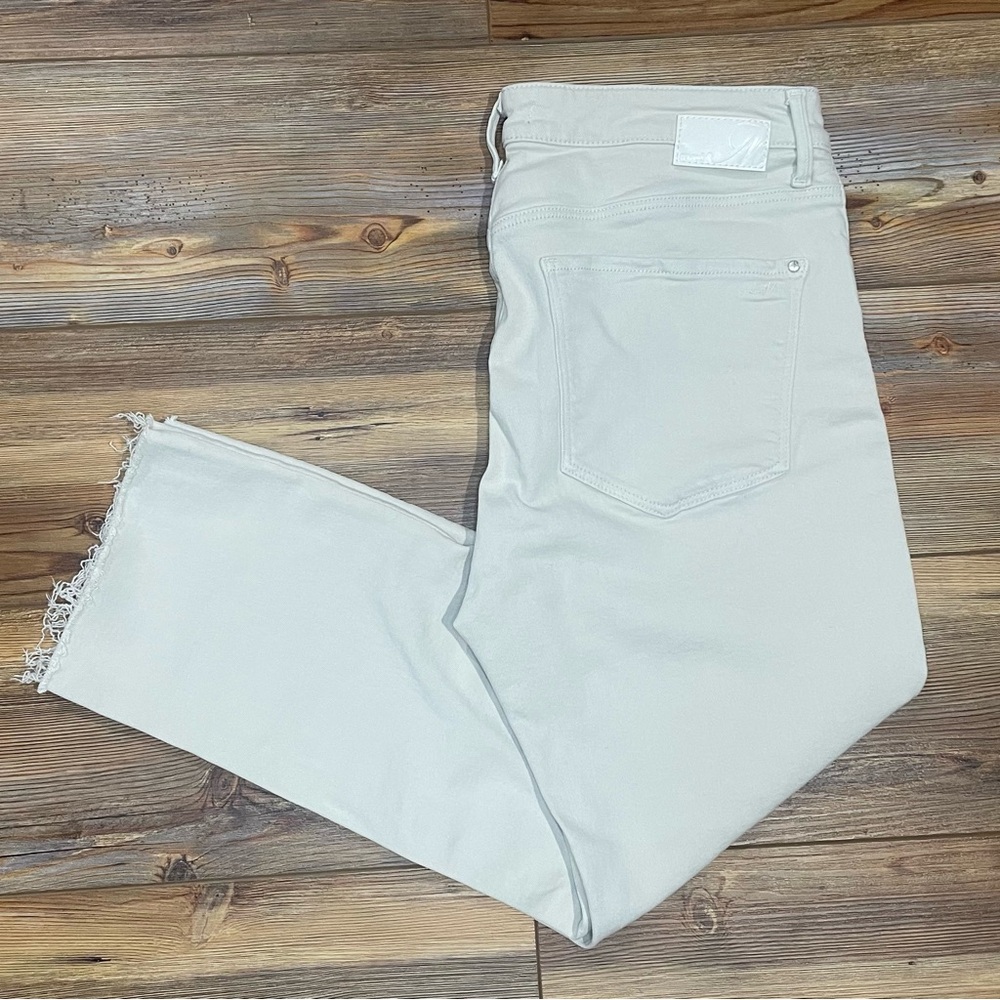 Mavi Viola High Rise Slim Straight Sand Cream Jeans Women’s Size 32 x 26 Denim